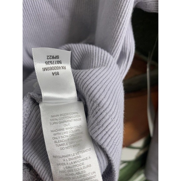 Zella Top XL Womens Ribbed Boatneck Cropped Long Sleeve Ribbed Shirt NWT - Picture 4 of 5